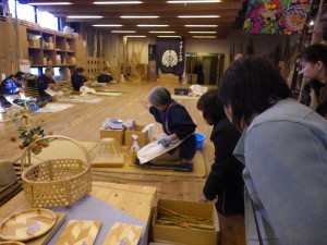 岩出山竹工芸館にて