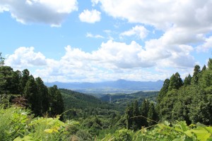 山屋から望む紫波の景色